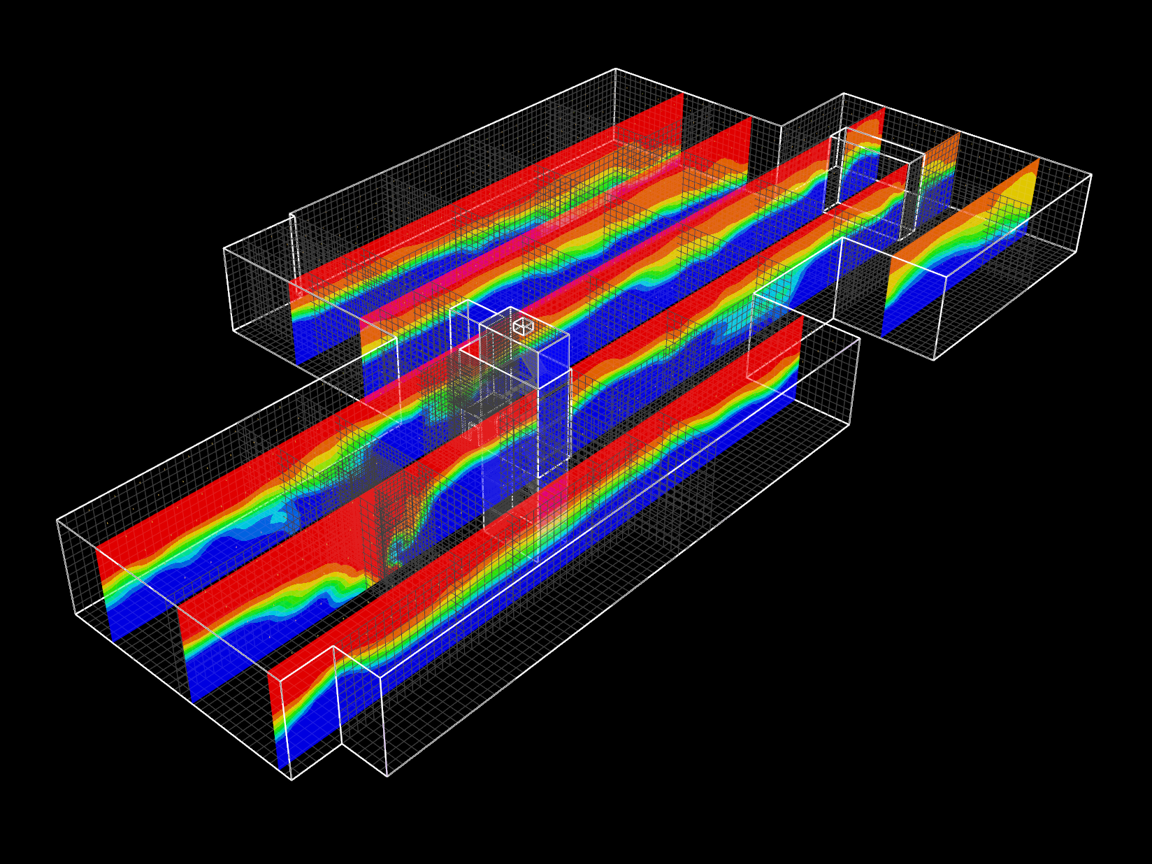 BRE Firefighting Shaft Smoke Ventilation System. This project involved a detailed CFD assessment comparing a mechanical smoke ventilation system with a benchmark BRE natural smoke shaft configuration.